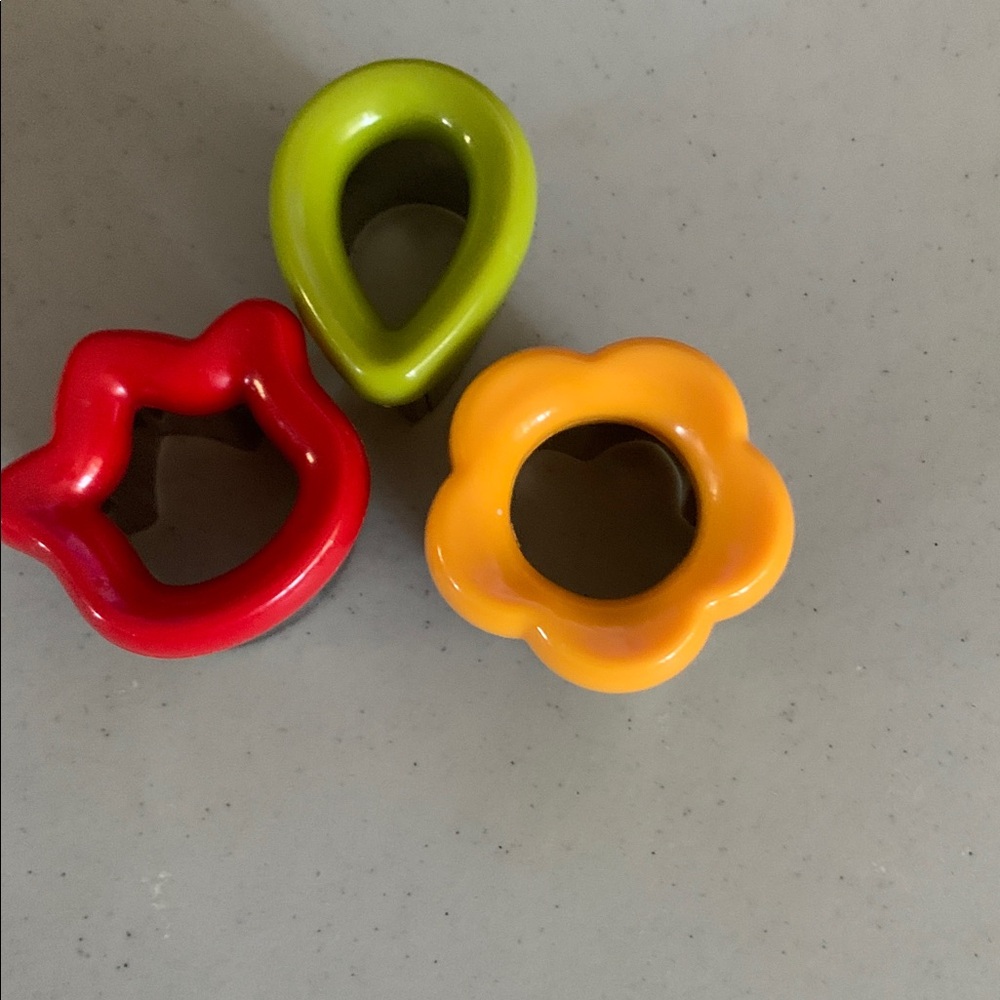 Joie Red, Green, and Orange Cookie Cutters